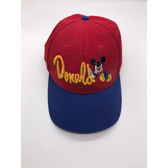 Vintage Goofy's Hat Co Angry Mad Mickey Mouse Donald Snapback Hat Cap RARE - Picture 1 of 4